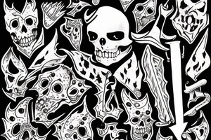 dagger tattoo idea