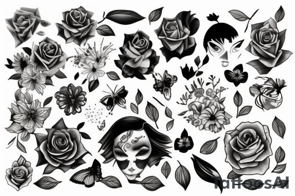 woman tattoo idea
