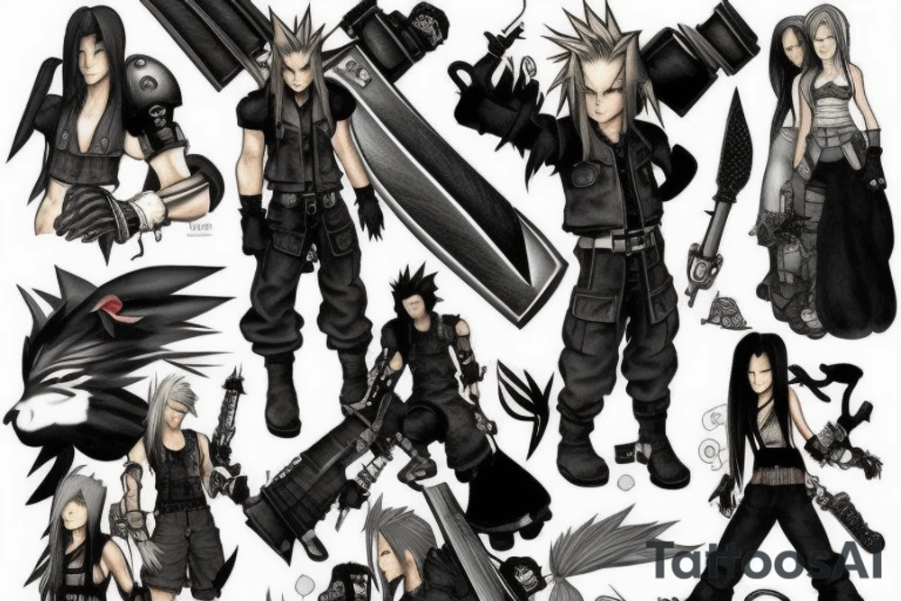final fantasy VII tattoo idea