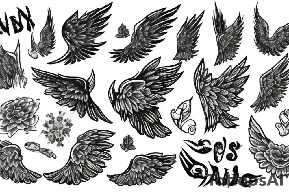 wings tattoo idea