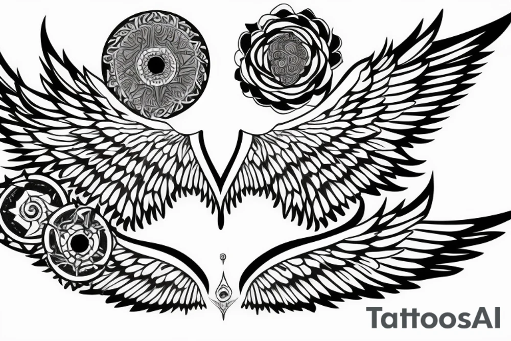 wings tattoo idea