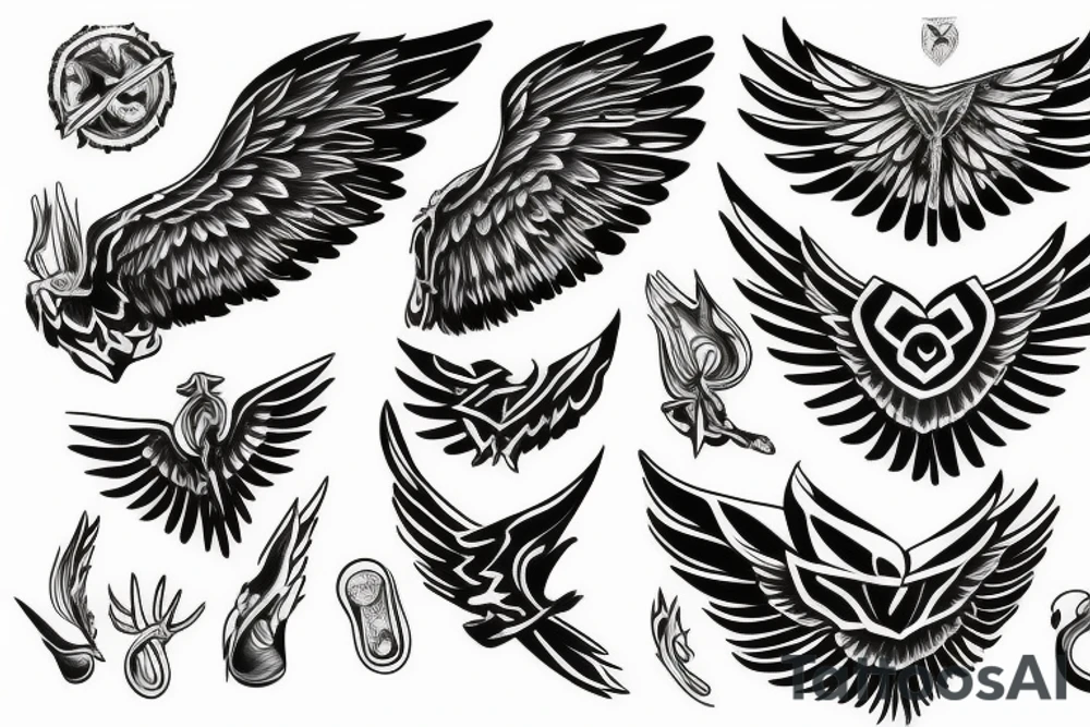 wings tattoo idea