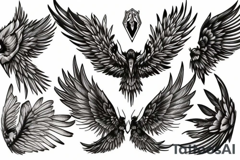 wings tattoo idea