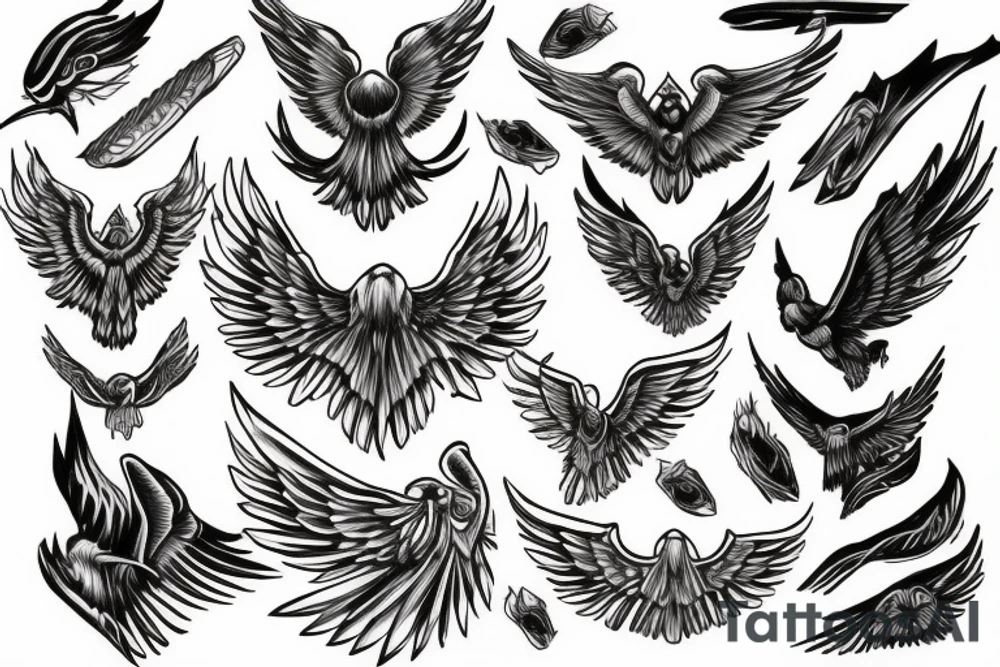 wings tattoo idea