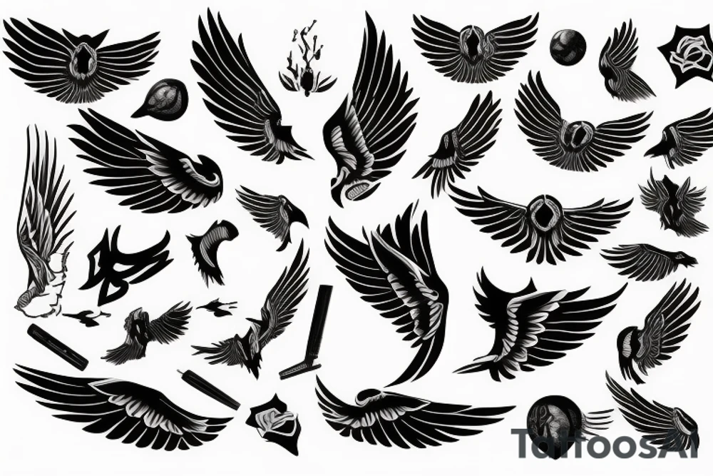 wings tattoo idea