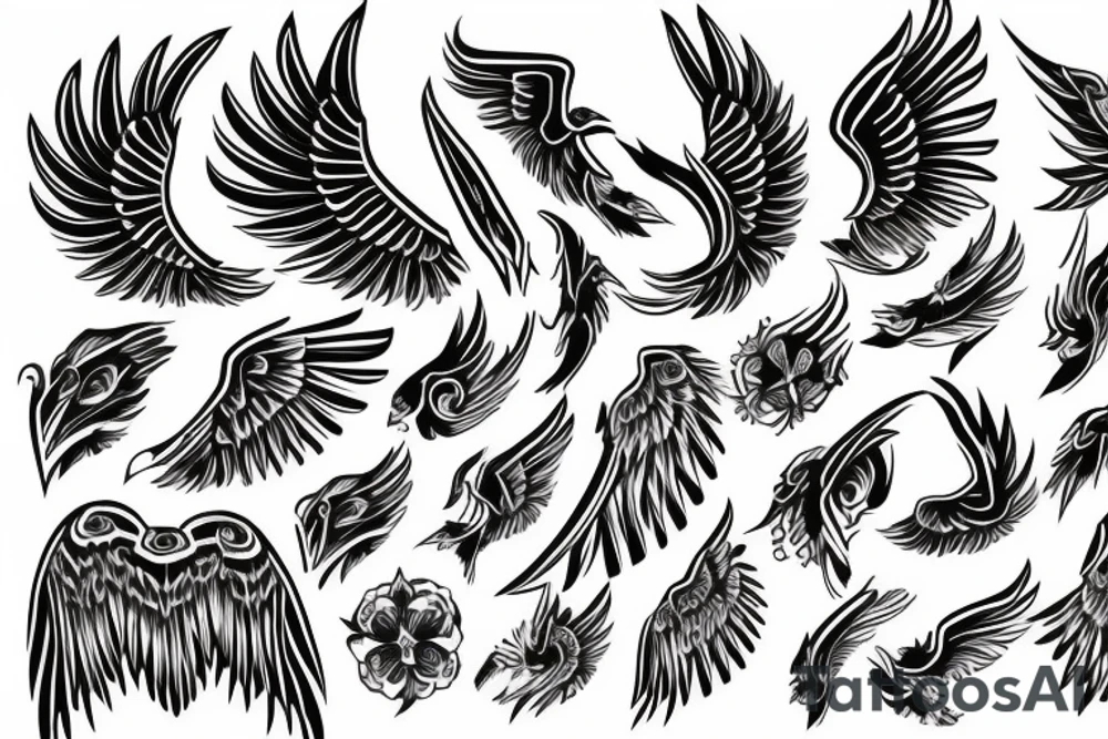 wings tattoo idea