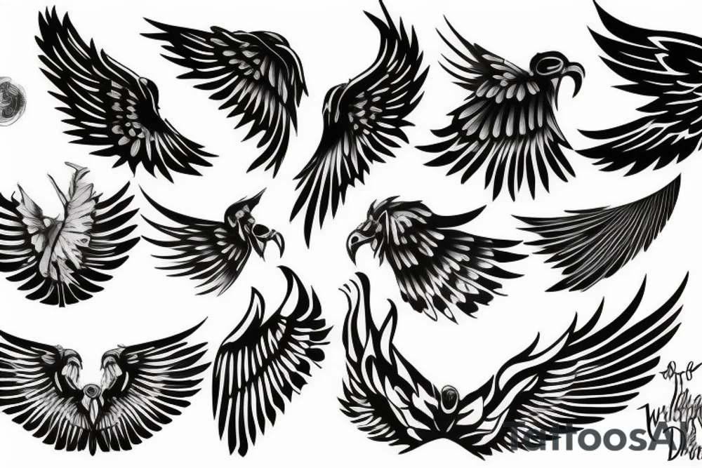 wings tattoo idea