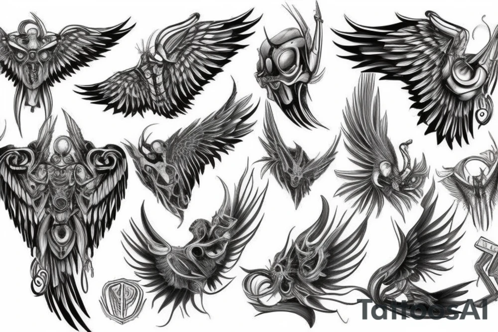 wings tattoo idea