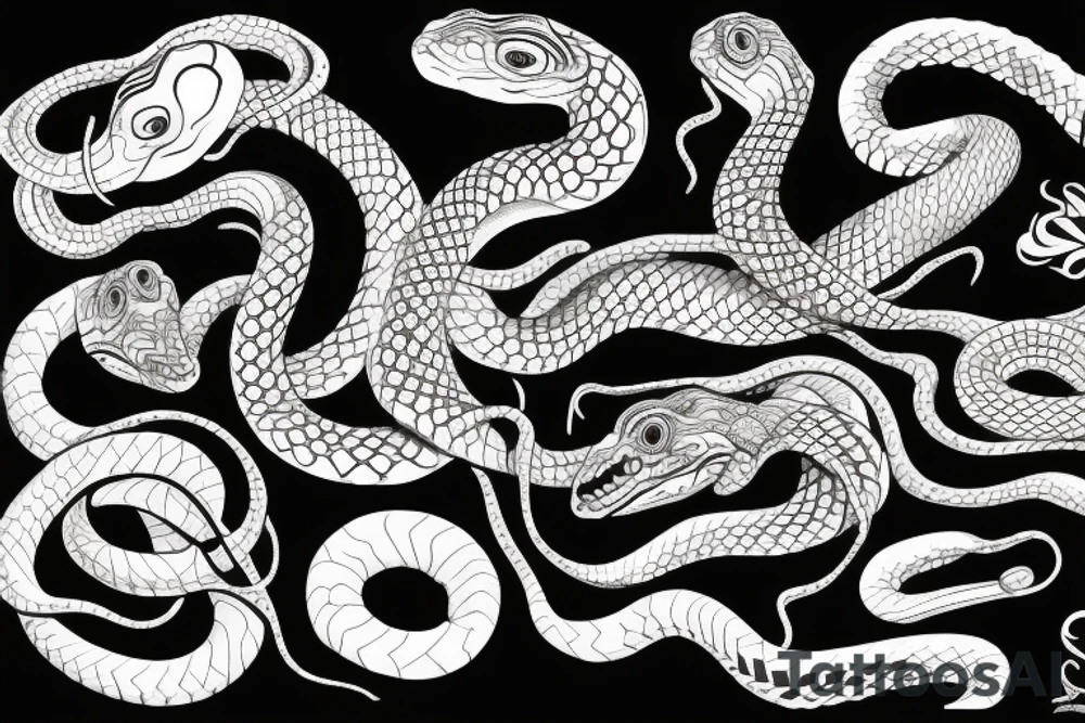 snakes tattoo idea