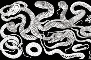 snakes tattoo idea