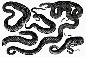 snakes tattoo idea