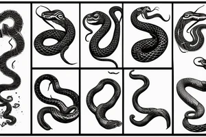 snakes tattoo idea