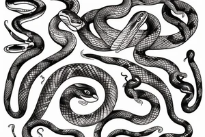 snakes tattoo idea