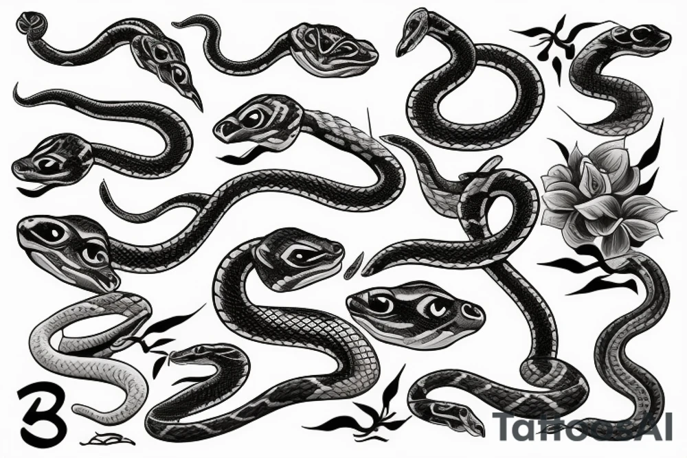 snakes tattoo idea