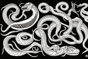 snakes tattoo idea