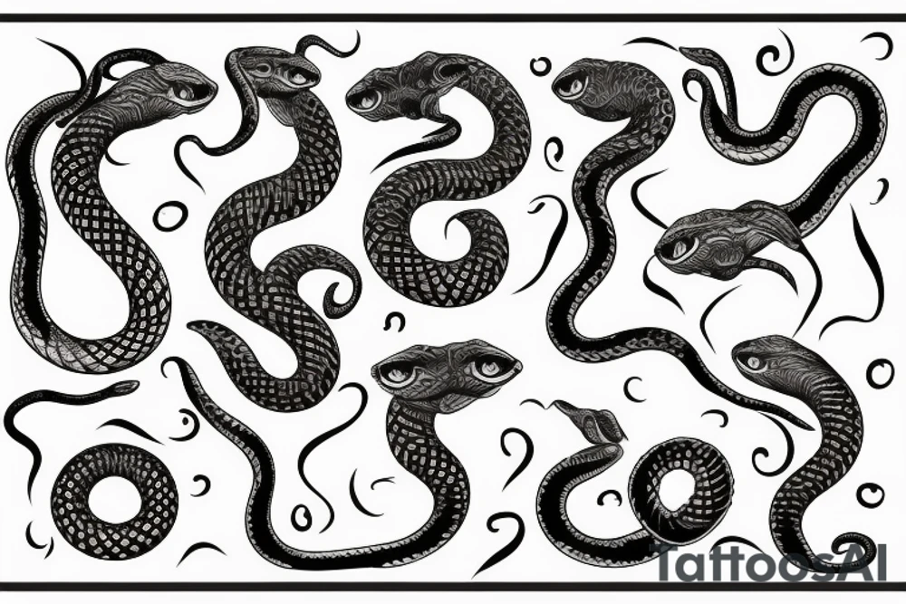 snakes tattoo idea