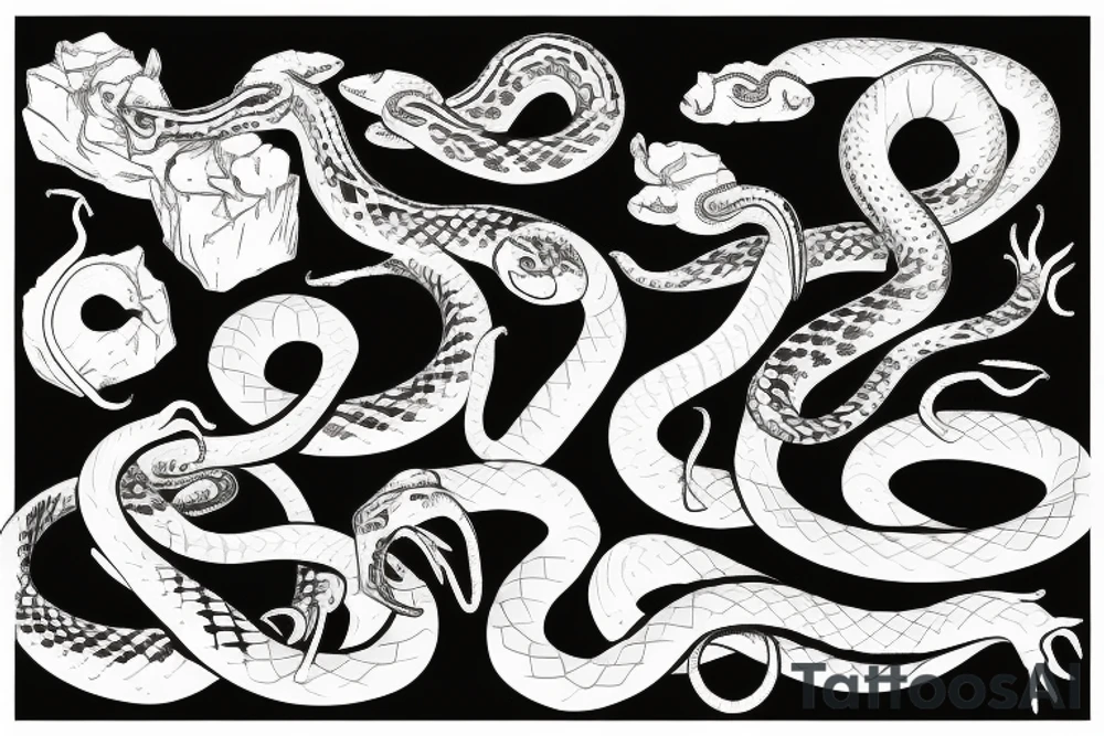 snakes tattoo idea