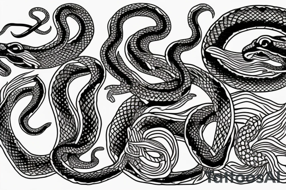 snakes tattoo idea