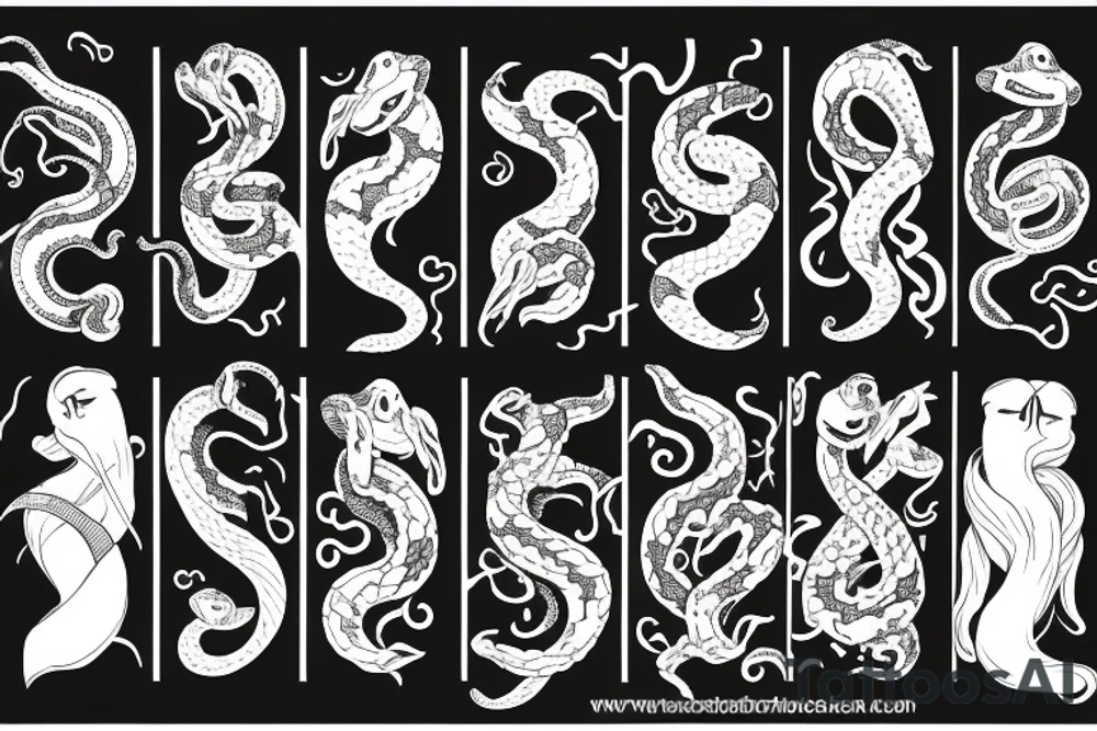 snakes tattoo idea