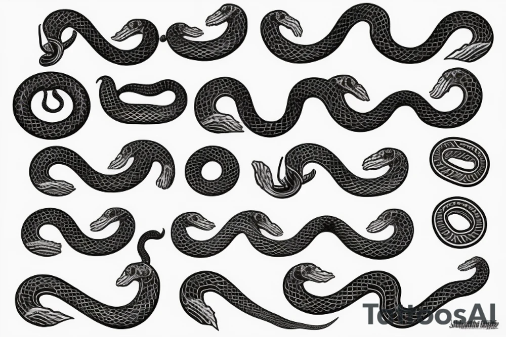 snakes tattoo idea