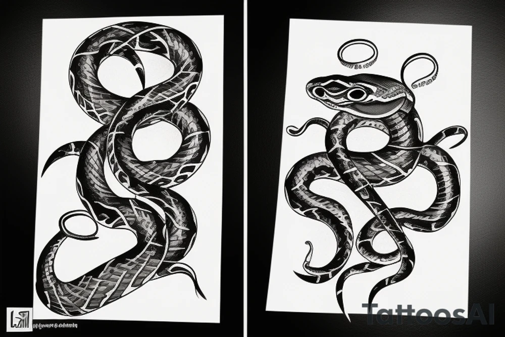 snakes tattoo idea