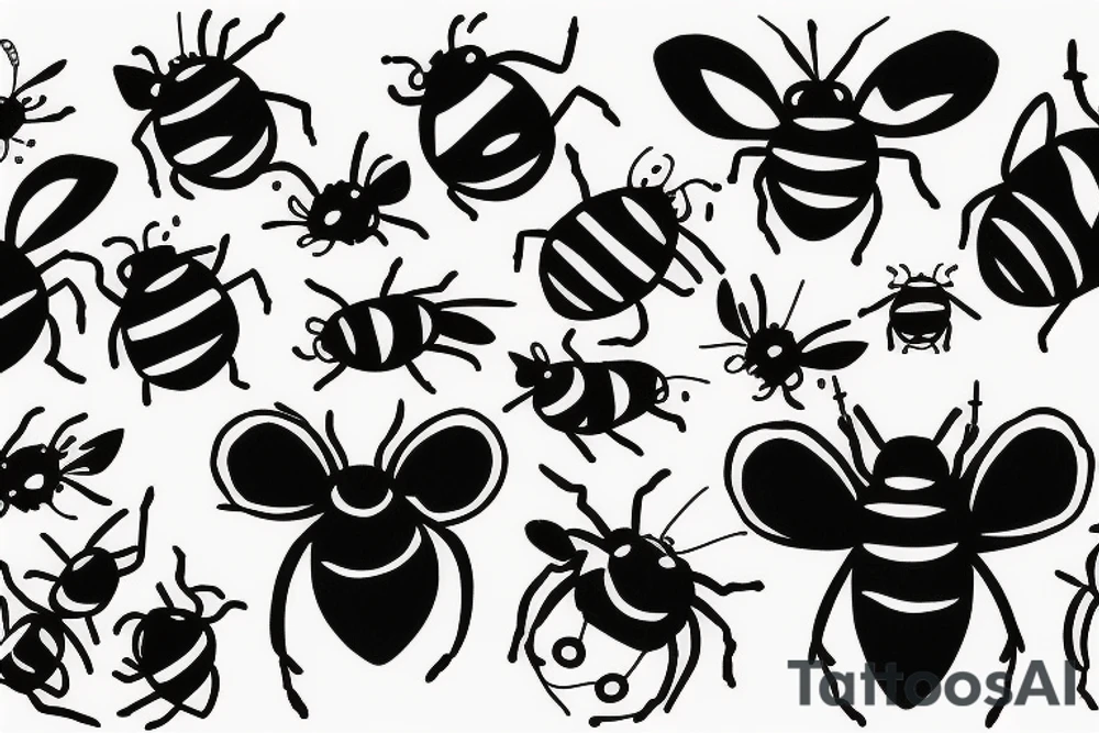 Cats lady bug tattoo idea