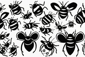 Cats lady bug tattoo idea