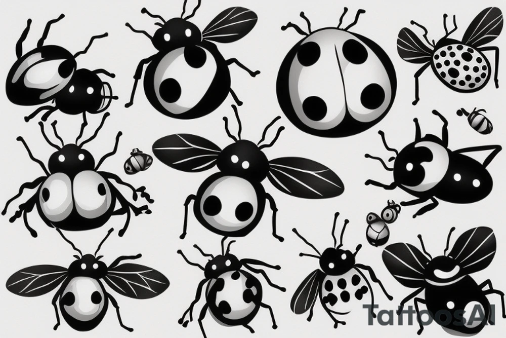 lady bug tattoo idea