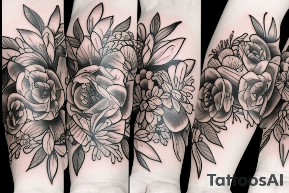 Flowers tattoo idea