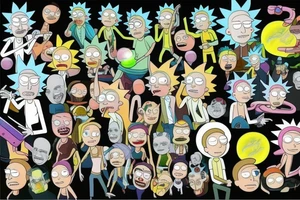 Rick and morty tattoo idea