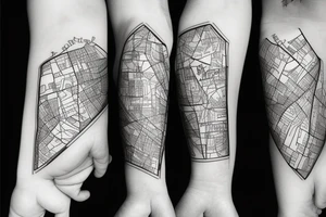 Forrest map tattoo idea