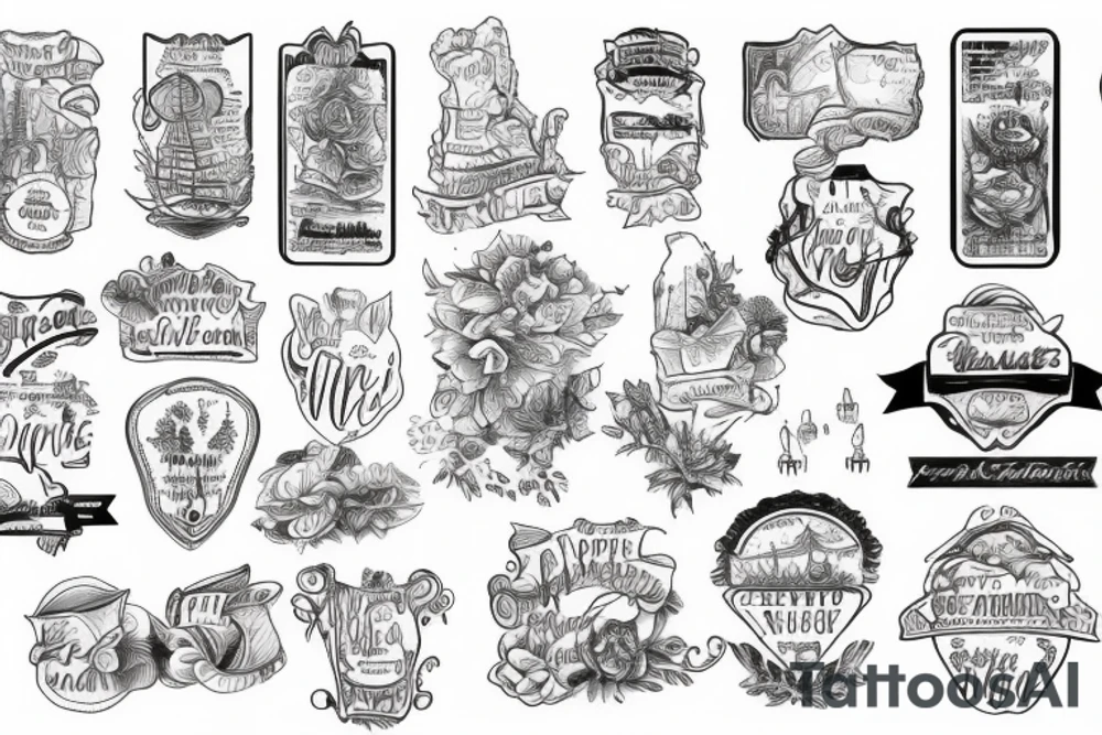 Forrest map tattoo idea