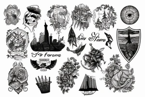 Forrest map tattoo idea