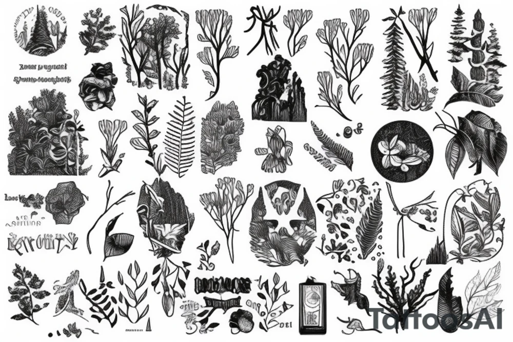 Being lost in a forrest tattoo idea