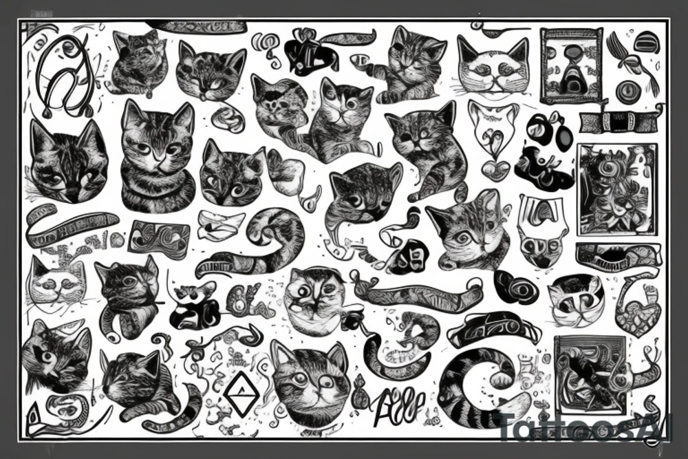 cat, tattoo idea