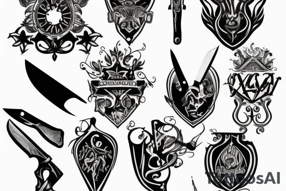 knife tattoo idea