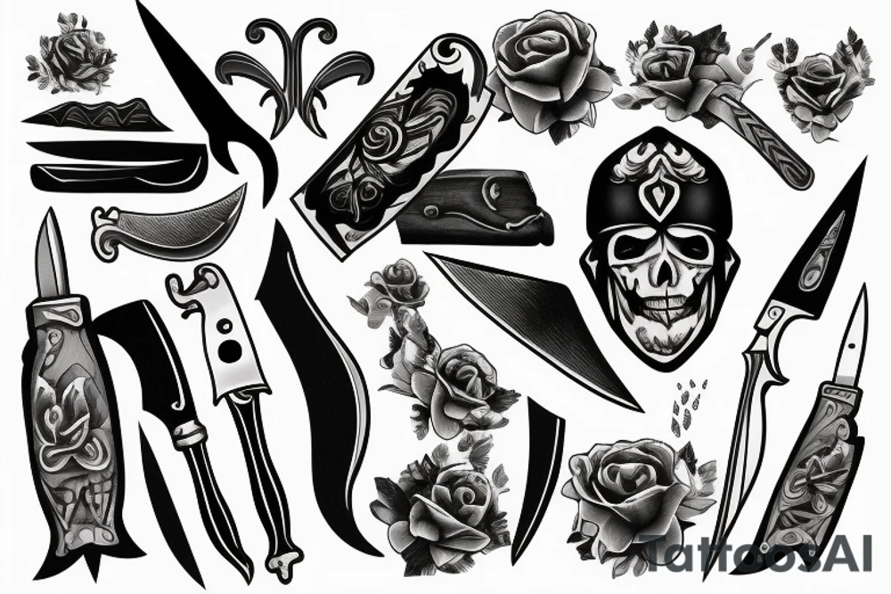 knife tattoo idea