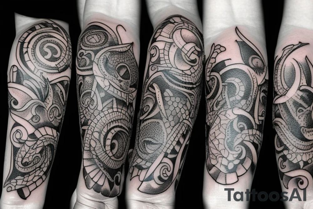 Old school traditional rat tattoo idea