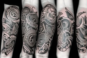 Old school traditional rat tattoo idea