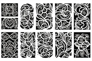 ornamental flower ethnic tattoo idea