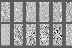 ornamental flower french wavy pattern tattoo idea