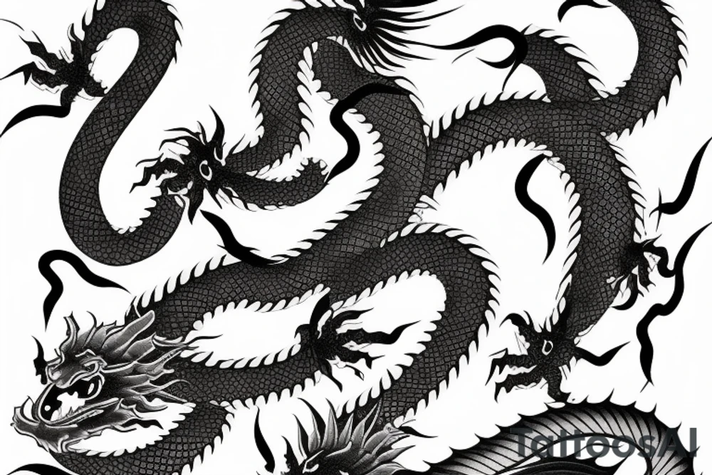 Japanese dragon tattoo idea