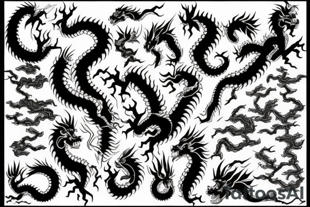 Japanese dragon tattoo idea