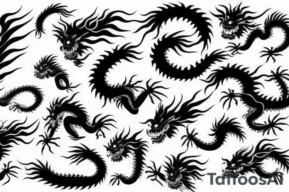 Japanese dragon tattoo idea