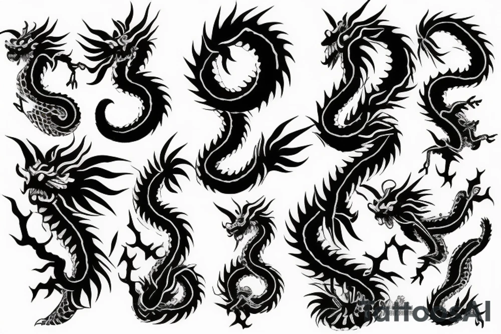 Japanese dragon tattoo idea