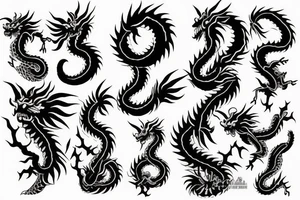 Japanese dragon tattoo idea