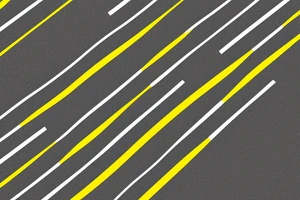 Black asphalt road with parallel yellow stripes shot from above tattoo idea