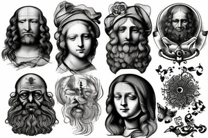 leonardo da Vinci tattoo idea