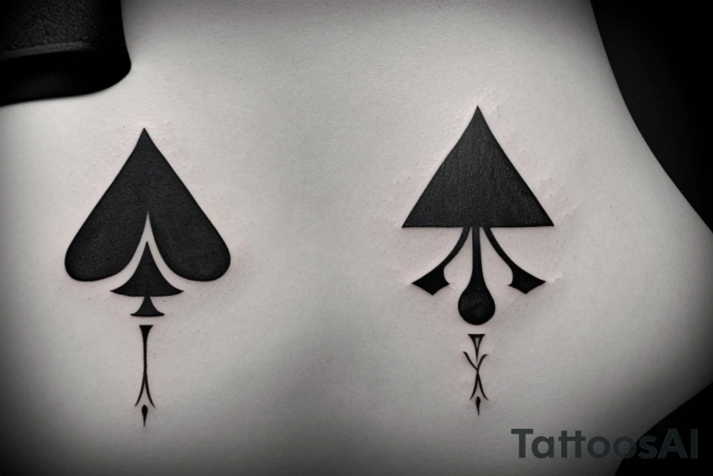 spades symbol tattoo idea