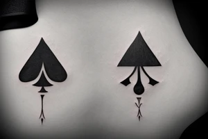 spades symbol tattoo idea